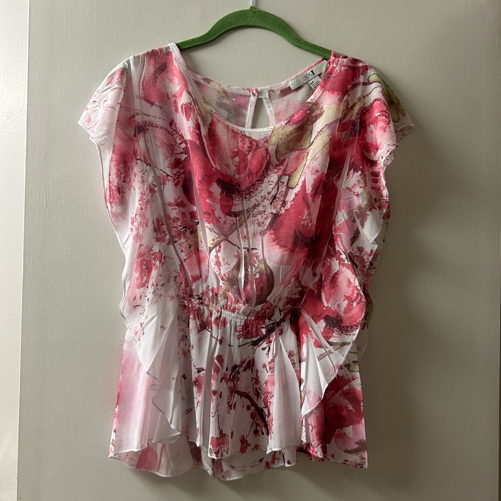 **FINAL OFFER** Forever 21 Cap Sleeve Flowered Blouse